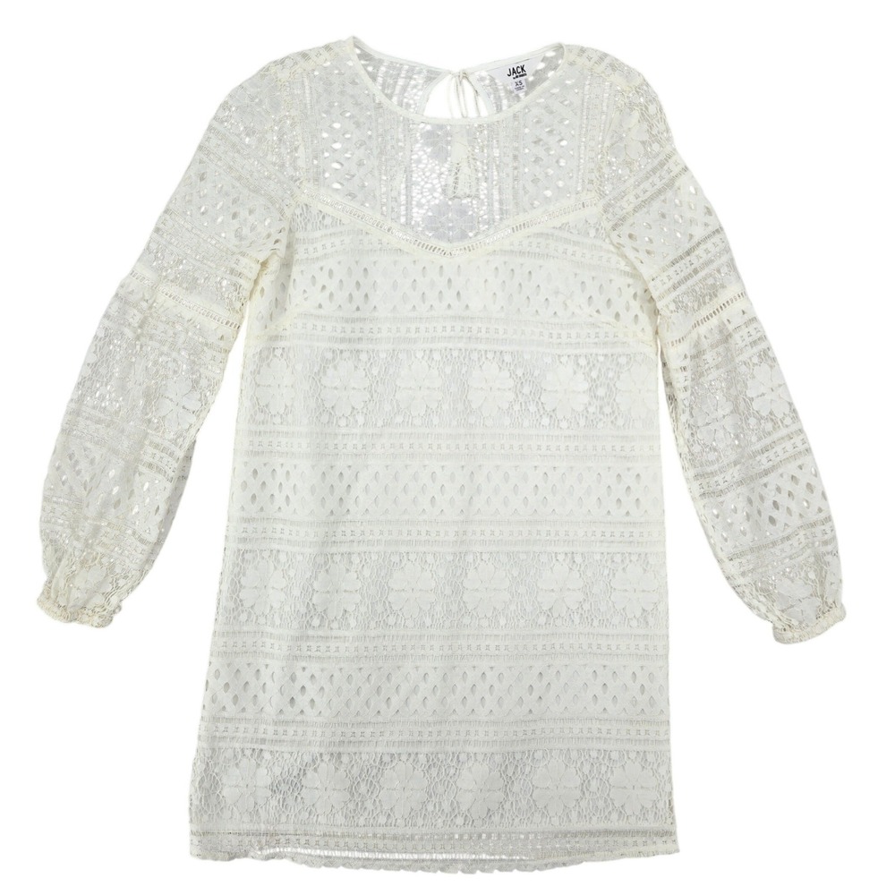 Jack by BB‎ Dakota XS Lace Mini Womens Boho Tassel Romantic Graduation Dress